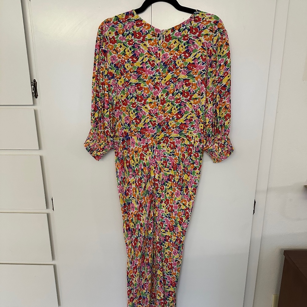 RIXO FOR TARGET FLORAL MULTICOLOR PUFF SLEEVE DRESS NWT SIZE 16